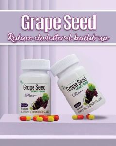 GRAPESEED EXTRACT Supplement Powerful Antioxidant 50x Vitamin C and 20x Vitamin E