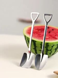 Sendok Buah Semangka Stainless Food Grade Sekop Makanan Kue Ice Cream Buah Buahan Kopi Serbaguna