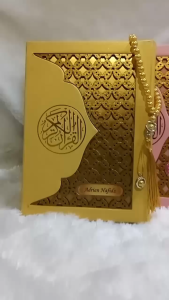Alfareza - Quran 3D Grafir Akrilik Variasi 4 Free Custom Nama Hologram Emas Hotstamp Alquran Mahar Pernikahan Kado Ulang Tahun