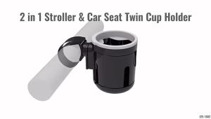 【Ready Stock】 Anti-slip Adjustable 360 Degree Rotation Water Cup Bracket Multi-function Baby Safety Seat Cup Holder Double Cup Holder Baby Bottle Holder