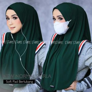 Jilbab Darla New Normal Soft Pet (Terdapat Lubang Tersembunyi) By Flow Idea