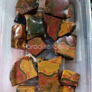 BATU ASLI Bahan Lempengan Akik Pancawarna Garut Motif Cantik Terbaik RANDOM