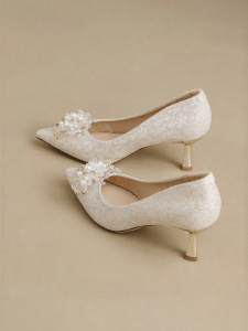 Josiny | Sharp Toe Beautiful Bridal Wedding High Heels