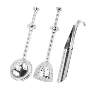 [J] 304 Stainless Steel Tea Filter Creative Portable Hanging Pipe Type Tea Leak Multi Purpose Kitchen Gadget Accessory