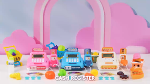 Kids Cash Register Toy Kuromi with LCD Display Scanner Calculator Light & Sound Pretend Play Toys