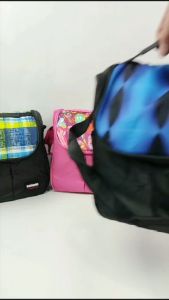 SANNE Large Capacity Lunch Box Bag Insulated Bag Outdoor Picnic Bento Tote Bag