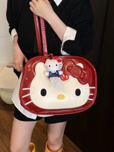 Large Capacity Fashionable Hellokitty Cartoon Womens Shoulder Bag 2025 New Style Casual Simple Leisure Commuter Bag