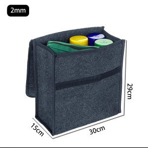 YONGRUN 1PC 2mm/3mm Car Felt Cloth Storage Box Portable Foldable Luggage Storage Bag Car Interior Stacking And Organizing Box
