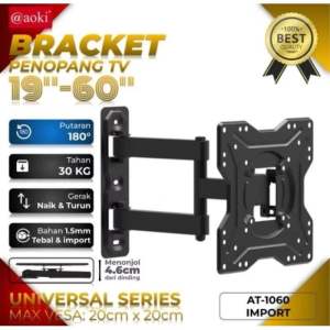 Bracket TV AT-1060 / PENOPANG TV / BREAKET TV AOKI  Bagus Murah MJ Elektric