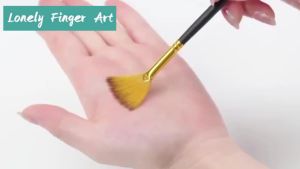 12pcs Professional Artist Paint Brush Set for Oil Acrylic Watercolor Gouache Painting - Various Shapes Durable Synthetic Tips