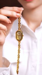 Rebirth Jam Tangan Wanita 0138 Retro Gelang Berlian Kecil Korea Jam Tangan Cewek