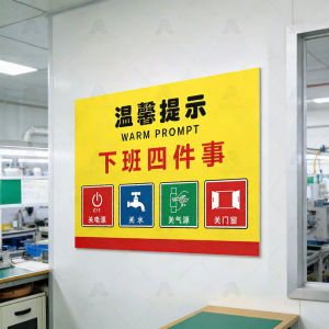 RUIKELAIXIANG | Office End of Day Instruction Sign