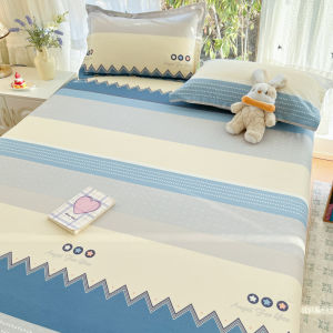Kiss Dear | Thickened Pure Cotton Cute Fitted Sheet Set Single Student Dormitory Fresh