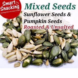 2 in 1 Roasted Mix Seeds - Pumpkin Seed - Kuaci Bunga Matahari - Sunflower Seed - Biji Labu Roasted - Kuaci - Smart Snacking Market
