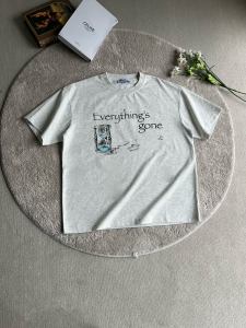 Xanvas Short Sleeve T-Shirt Time Passage Sandglass Print Sorona Fabric Youthful Summer Casual Breathable round Neck Top