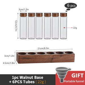 Coffee Bean Can Storage Container  Glass Display Rack Coffee Beans Divided Into Bottles Single Tube Storage Coffee Sealed Can