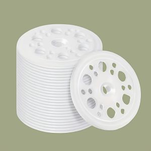 100Pcs Plastic Washers Insulation Board Ceiling Disc Spacers Used to Fix and Support Hard Foam Insulation Boards and Distribute the Load of Screws