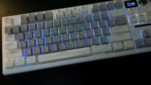 LANGTU LT84 3-MODE Mechanical Keyboard RGB Backlight with Screen Knob Mechanical Keyboard