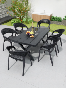 HUANGJUDE | Waterproof Sun-Protected Wicker-style Patio Furniture Set