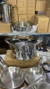 Nồi thành cao OYATTON nồi inox nấu canh nồi OYATTON 20cm nồi 20cm thành cao nồi từ OYATTON