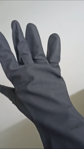 Elephant Brand 🔥 Ready Stocks 🔥 13” Black Industrial Rubber Hand Gloves Sarung Tangan Getah