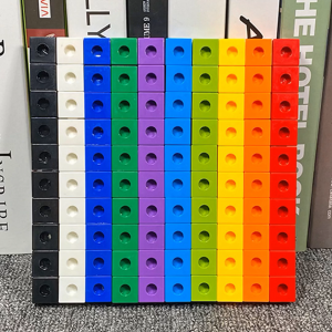 BAYOEMS Toy Educational Childrens Kit Fun Building Blocks Linking Stacking Assembled Kids Party 100PCS 2CM Numberblocks Cubes Math Linking Cubes Blocks Snap Cubes Link Cubes