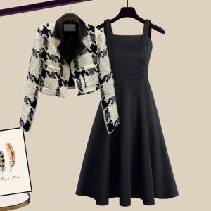 NUMEN BUTTON | Large Size Stylish Set Slimming Concealing Two-Piece