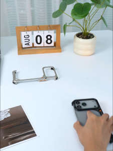 OATSBASF Metal Hollow Ultra-thin Borderless Magnetic Heat Dissipation 9 Type Phone Case for iPhone 17 Pro max/ 17 Pro/iPhone Air