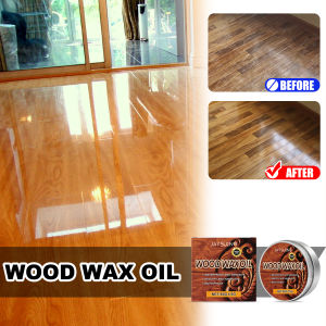JAYSUING Wood Wax Oil 80g Furniture Coloring Special Polishing Paste Natural Beeswax Brightening Floor Cream Wood Care Solid Wax