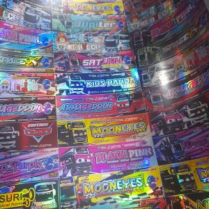 STIKER BUS BASURI MOONEYES BAHAN HOLOGRAM ORIGINAL KEREN