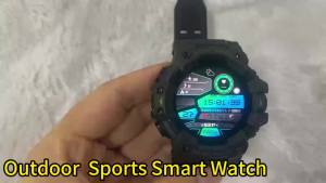 2026 Rugged Sports Smart Watch Bluetooth Calls Colorful Waterproof Military Smartwatches with Flashlight SOS COMPASS for Phone