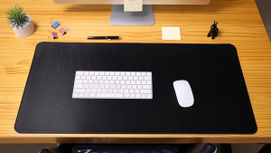 Gaming Mouse Pad Large Waterproof Carbon Fiber Desk Mat Non-Slip Base Extended Keyboard Pad 70×35 /80×40 /90×45cm for Home Office