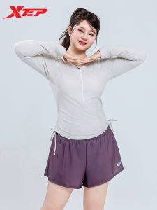 XTEP | Tummy Control Slimming Separate Plus Size Long Sleeve Swimsuit