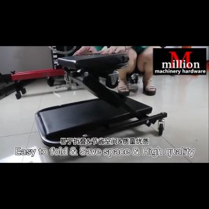 (Random color) 36" / 40" Z Creeper Foldable Mechanic Creeper Garage Car Repair Mechanic Chair Adjustable Seat Stool auto repairing lying plate