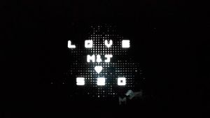 LED Pixel Letter Light Box Creative DIY Luminous Nail Mother 6 Colors USB Battery Wedding Christmas Day Party Message Board
