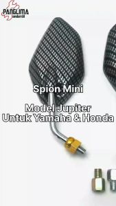Spion Mini Carbon Model Jupiter Untuk Yamaha & Honda Karbon Kecil Sepion Kaca Kanan Kiri Vario Beat PCX NMAX Supra Scoopy X Ride Xeon Tiger Mio