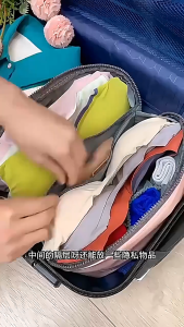 ร้านอยู่กทม.กระเป๋าจัดเก็บชุดชั้นใน ถุงเก็บผ้า ถุงเท้า แบ่งช่อง มีซิป สําหรับเดินทาง อเนกประสงค์