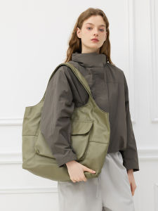 MYEDITION | Myedition Minimalist Style Large Capacity Shoulder Bag Tote Lightweight Commuter Handbag Single Strap British Fashion