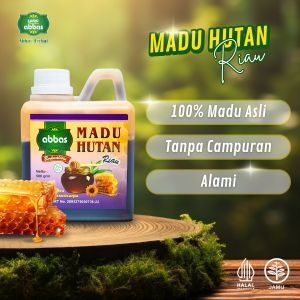 Madu Hutan Abbas 500 gr - Natural Raw Forest Honey Asli 100%