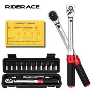 RIDERACE 15 Chiếc Xe Đạp Mô Men Xoắn Bộ Cờ Lê 1/4 "Đôi Hướng Allen Dụng Cụ Móc Chìa Ổ Cắm Cờ Lê Pro Bộ Dụng Cụ Sửa Chữa Xe Máy 2-24Nm