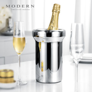 MODERN DELICATE LIFEL | Luxury Design Chilled Wine Bucket Stainless Steel Commercial