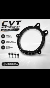 V2Z Motorcycle Clear Acrylic CVT Cover for Aerof V1/V2/V3 - Acrylic Material - Easy Install - See-Through Design - Complete Set - Sturdy Frame Support - HD Visibility