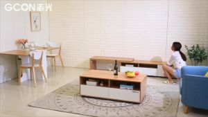 โต๊ะทำงาน โต๊ะกลางโซฟา โต๊ะกลาง โต๊ะกาแฟ โต๊ะโซฟา โต๊ะห้องรับแขก โต๊ะโซฟา ขนาด 1400x60x41 cm มี2 สี มีลิ้นชักจัดเก็บได้เยอะ ประกอบง่าย พร้อมสง โต๊ะโซฟา 2 ชั้น - Lazada