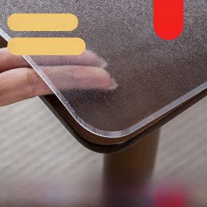 Transparent PVC Table Mat Soft Glass Waterproof Oil-resistant No-wash Tea Table Desktop Protection Pad Modern Simple Style