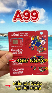 ( SIÊU DATA )  Sim Mobi Local A119 DATA TỐC ĐỘ CAO 6GB/NGÀY + MIỄN PHÍ NGHE GỌI NỘI MẠNG - MIỄN PHÍ 1 THÁNG ĐẦU KHÔNG NẠP TIỀN . FREESHIP - CHƯA KÍCH HOẠT.