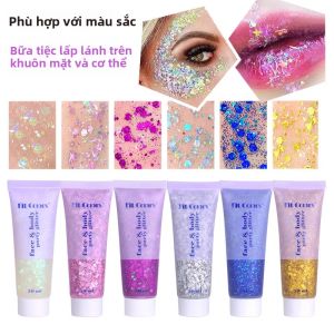 Gel Nhũ Lấp Lánh Hiệu Ứng Vảy Cá Chất Lượng Sân Khấu Dùng Cho Mặt Body & Môi Phấn Nhũ Trang Điểm Cao Cấp Lấp Lánh Sang Trọng