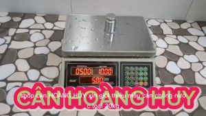Cân điện tử tính tiền chống nước QUA - 832 -30kg/1g dùng để cân thịt bòtôm cua cá.. CÂN HOÀNG HUY