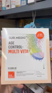 [TEM PHỤ + VAT] Mặt Vi Sợi Chống Lão Hóa Săn Chắc Da Cung Cấp Multi Vita SUR.MEDIC Age Control Multi Vita Mask 30g/miếng