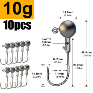 Móc Câu Jig Đa Năng 1g-28g Có Ngạnh Thép Carbon Cao Cấp Mồi Giả Mềm Dành Cho Cá Vược Cá Lóc Cá Mú