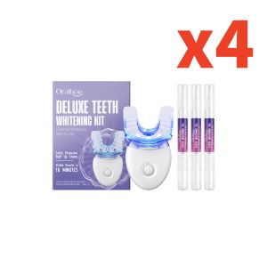 oralhoe | High-Tech Teeth Whitening Gel Set With Led Brighten Device 16Min Fast Result Remove Tartar Stains Home Dental Care Bleaching Kit